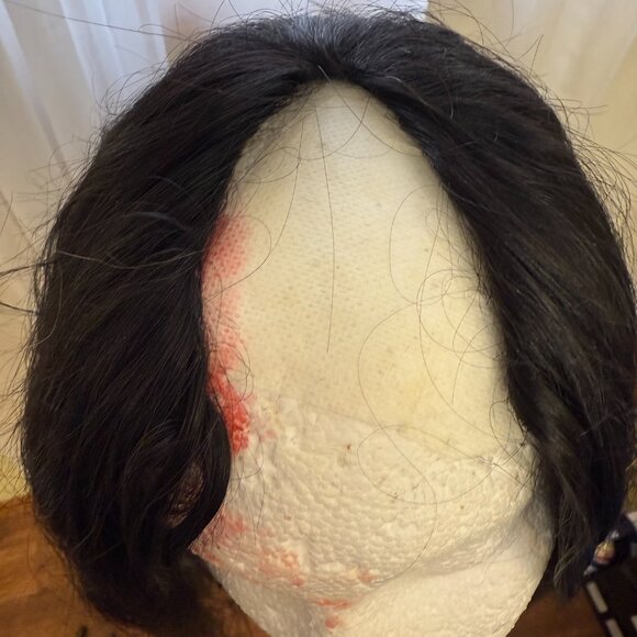 FREE WITH PURCHASE - Natural Black human hair V part wig - Picture 3 of 4